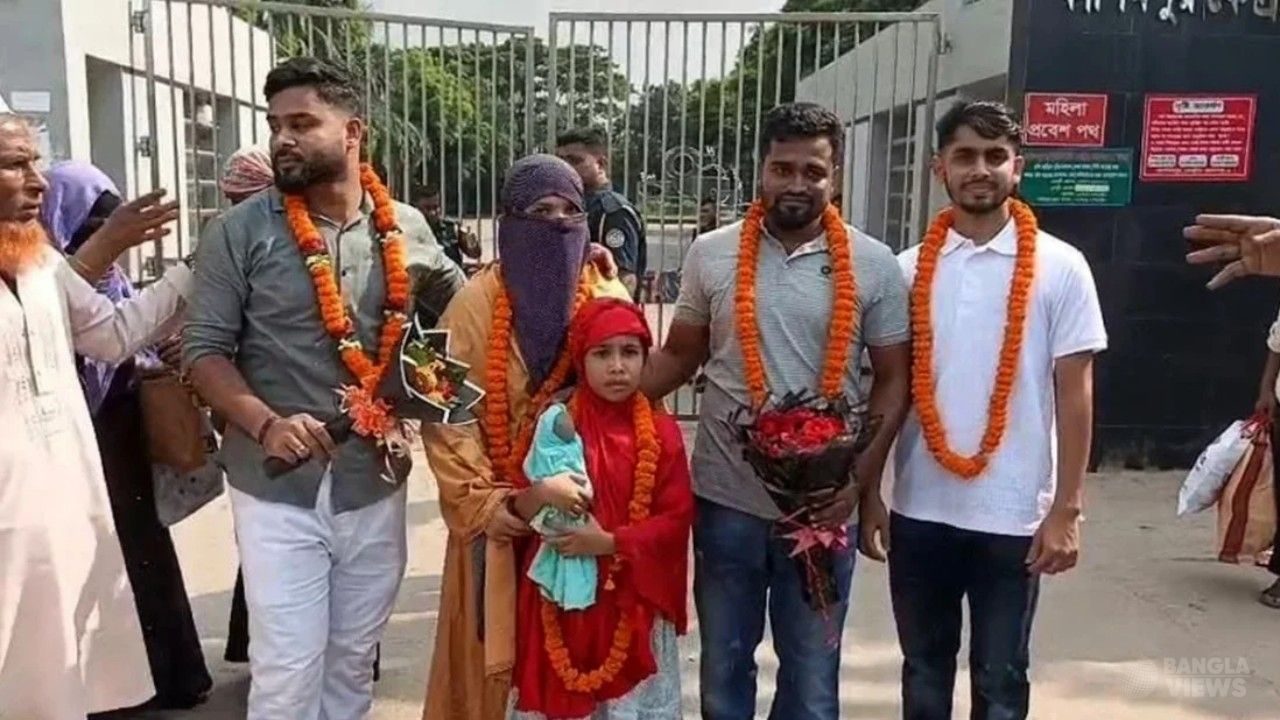 নুসরাত হত্যা মামলায় খালাস পাওয়া ৮ জন কারামুক্ত