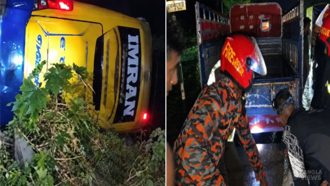 পটুয়াখালীতে বাস-অটোরিকশা সংঘর্ষ, প্রাণ গেল ৪ জনের
