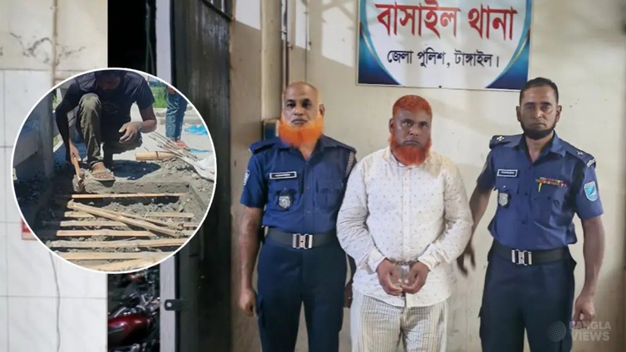 টাঙ্গাইলে সেতুতে বাঁশ দিয়ে ঢালাই, গ্রেপ্তার ১