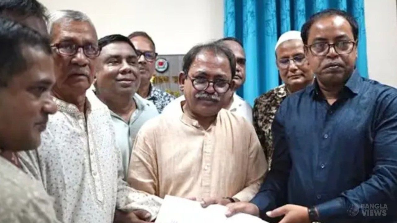 ঠাকুরগাঁও-১ উপনির্বাচনে বিএনপি প্রার্থী মির্জা ফয়সলের মনোনয়নপত্র জমা