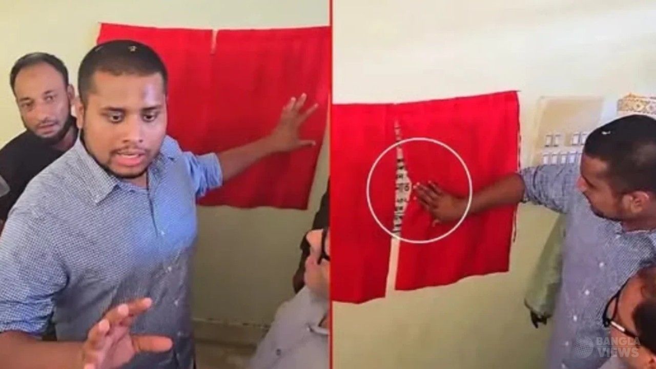 নামফলকে নিজের নাম দেখে উদ্বোধন করলেন না হাসনাত