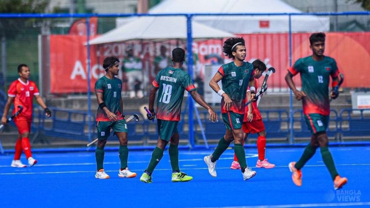 থাইল্যান্ডকে ৩-০ গোলে হারিয়ে সপ্তম বাংলাদেশ