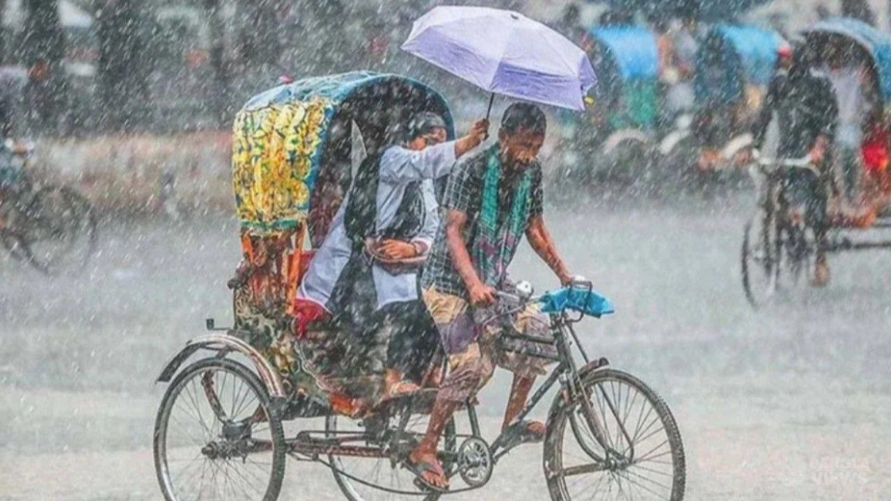 চার দিন বৃষ্টির পূর্বাভাস, যেসব বিভাগে হতে পারে বজ্রবৃষ্টি
