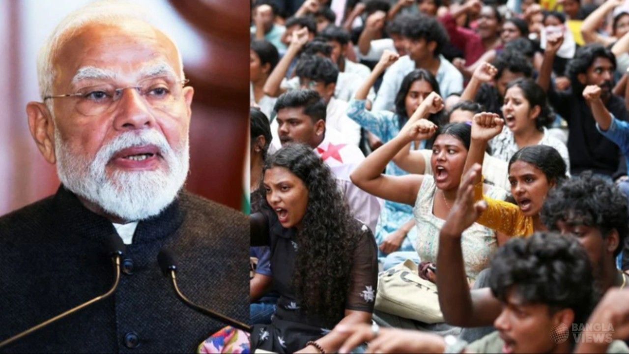 মোদি সরকারের ‘পরীক্ষার প্রশ্নে’ কংগ্রেসের বদলে ককরোচ!