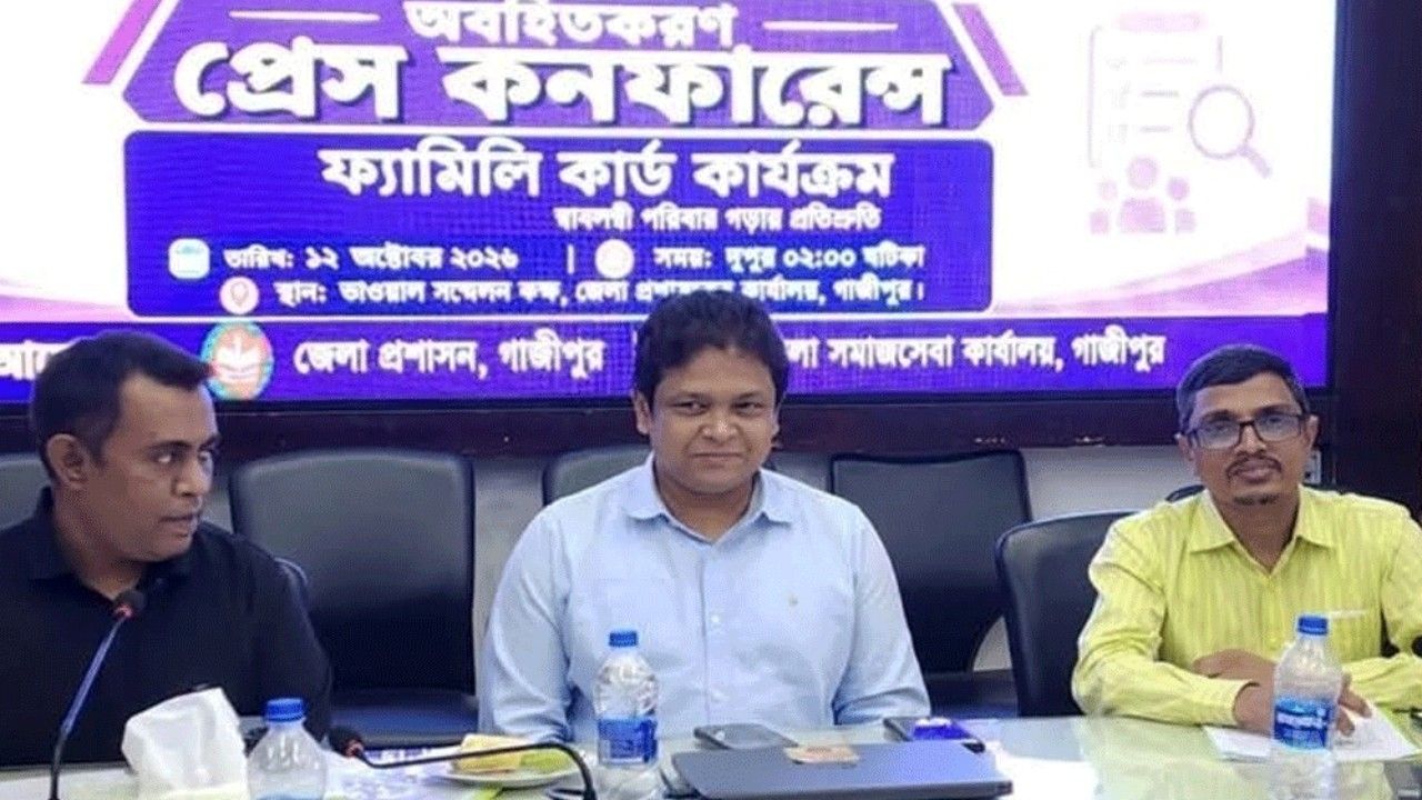 গাজীপুরে ফ্যামিলি কার্ডের জরিপে ২ হাজার ৬৬৫ কর্মী