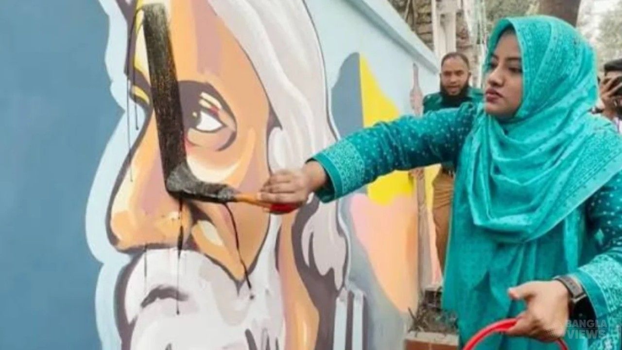 রবীন্দ্রনাথের গ্রাফিতি মোছাসহ সাংস্কৃতিক বাধার বিরুদ্ধে হাইকোর্টে রিট