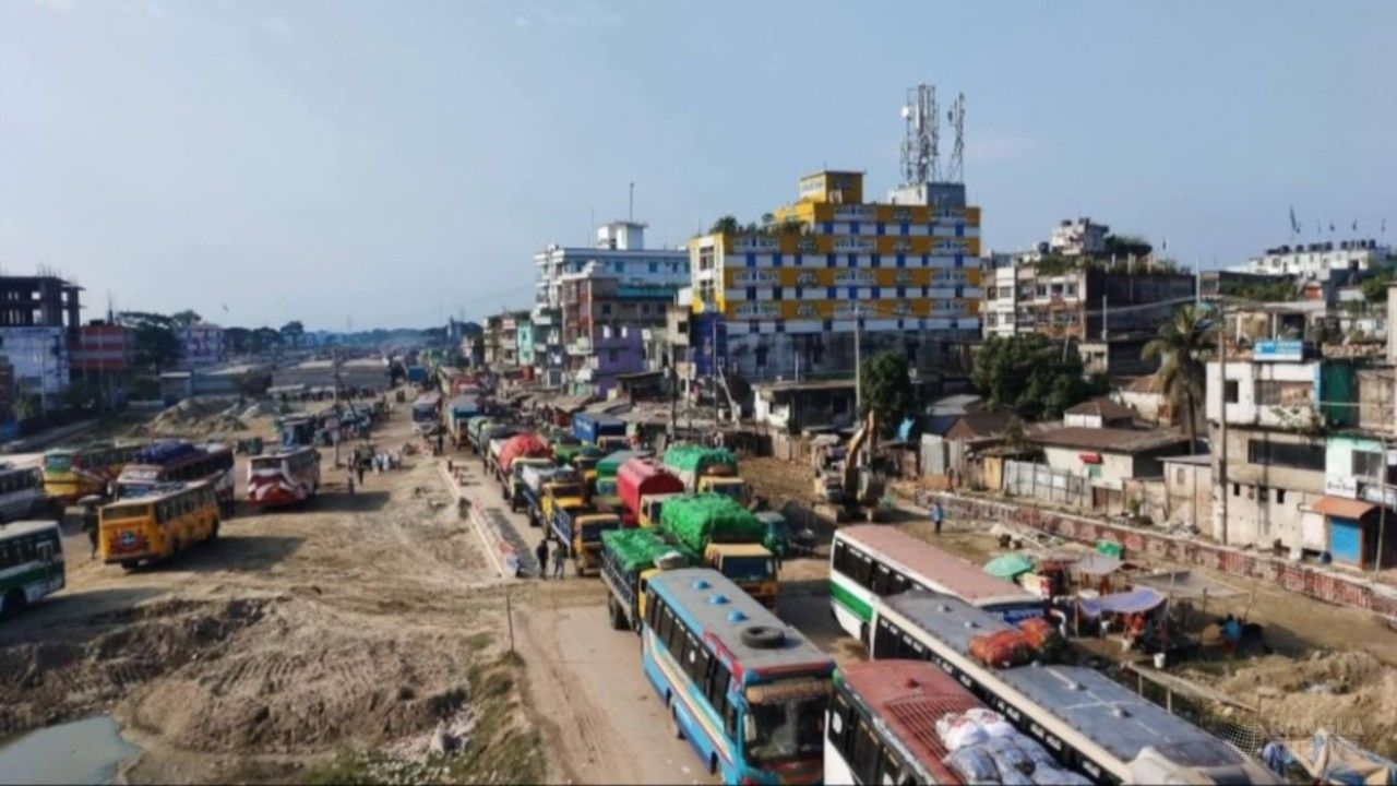 ঢাকা-সিলেট মহাসড়কে দীর্ঘ যানজট, ভোগান্তিতে যাত্রীরা