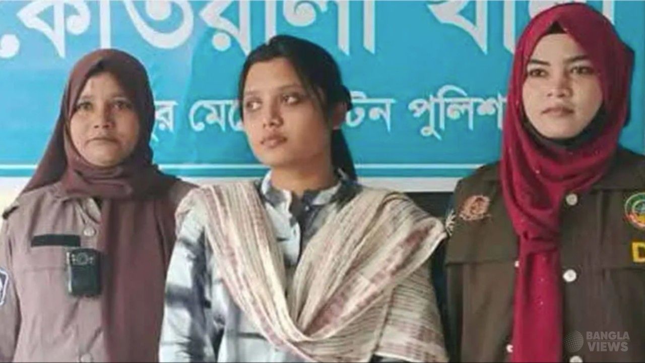 রংপুরে ছাত্রলীগ নেত্রী গ্রে'প্তার