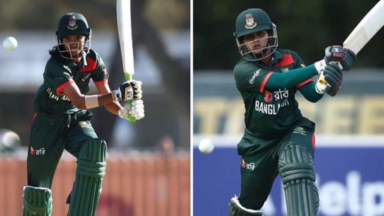 অস্ট্রেলিয়ার বিপক্ষে পারফরম্যান্সে র‍্যাংকিংয়ে উন্নতি শারমিন-স্বর্ণার