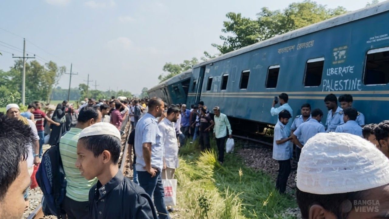কুমিল্লায় কর্ণফুলী কমিউটার ট্রেনের তিন বগি লাইনচ্যুত