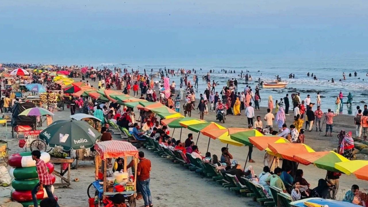 কুয়াকাটায় শুরু দুই দিনব্যাপী পর্যটন কার্নিভাল, পর্যটকের ঢল