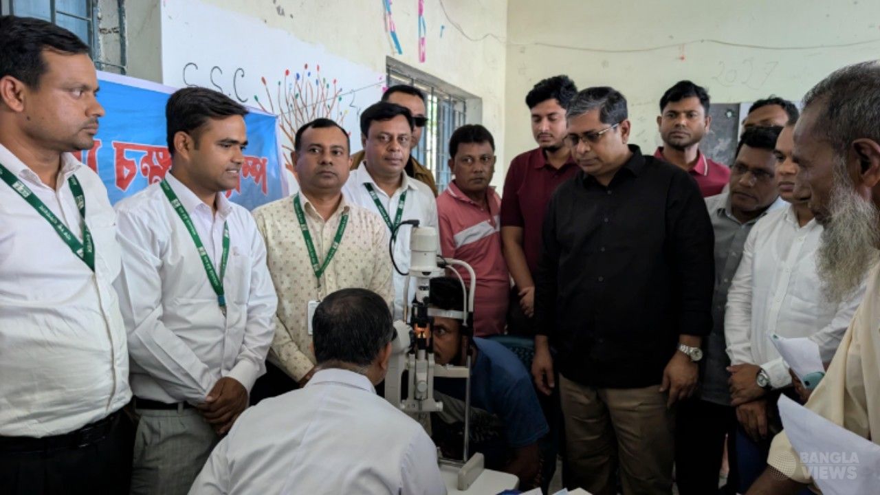 জাইমা রহমানের জন্মদিনে মোকামতলায় বিনামূল্যে চক্ষু ক্যাম্প